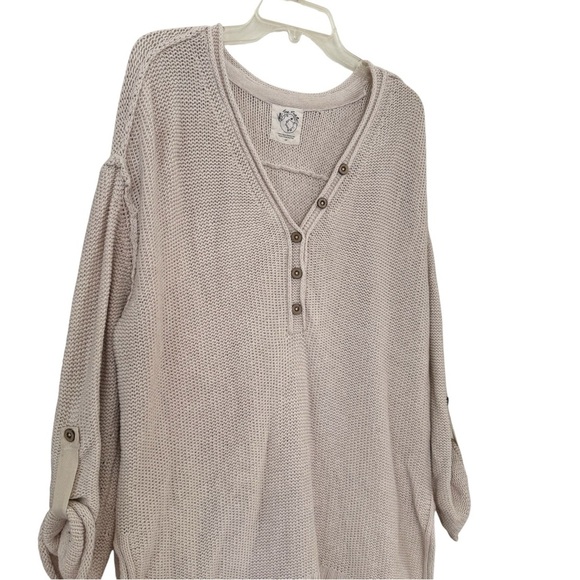We The Free Firefly Sweater Knit Tunic Slouchy Top Oversized Boho Size M - Picture 6 of 13